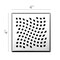 Unique 4in Center Grid Shower Drain Polished REJ-650 - alternate 3